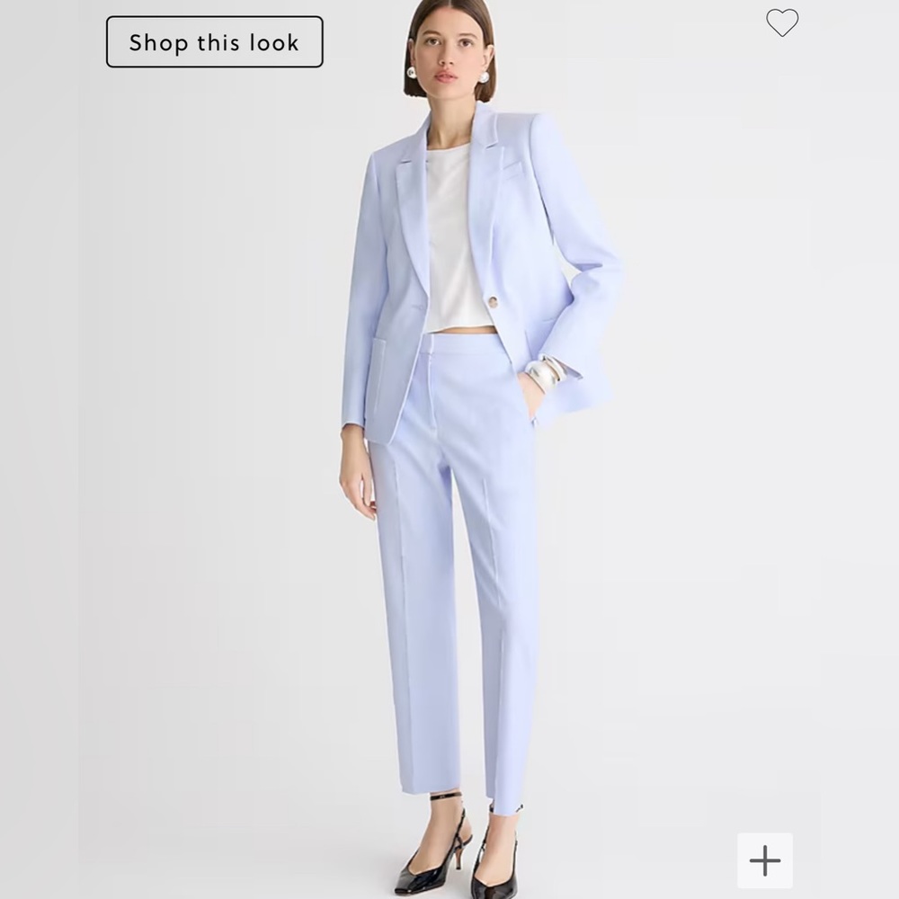 J.Crew Kate straight-leg pant in stretch linen blend